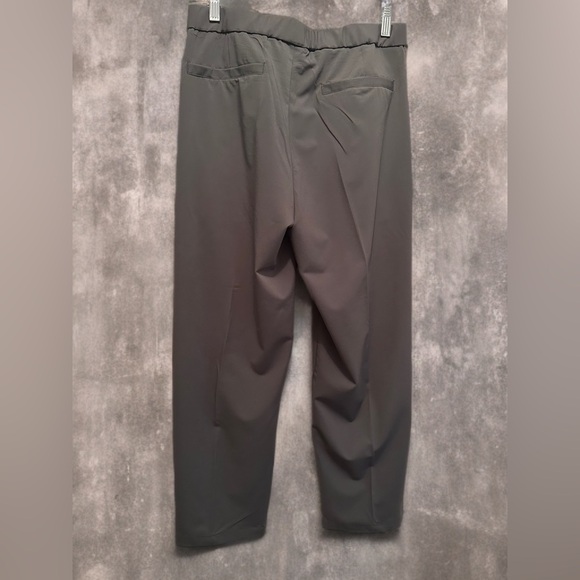 NWT Women’s Pleated Front Dress Pants Elasticized Waist Grey Size L - Picture 2 of 4